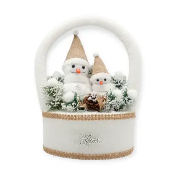Christmas Decoration - XOXH-19-095-1(42x25) - Snowmen - საშობაო ხელნაკეთი დეკორაცია pg-85015color თეთრი 