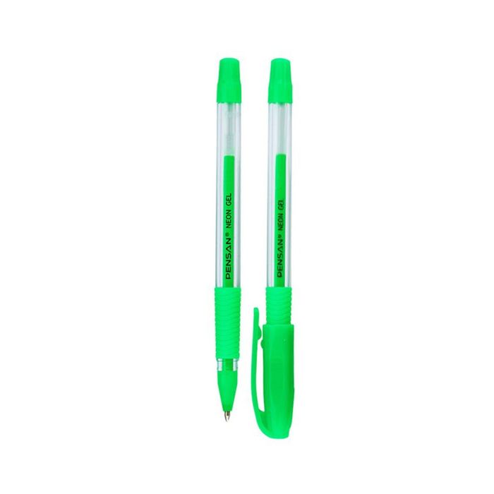 PENSAN - 2290 - Neon Gel Pen - GREEN - კალამი გელიანი - მწვანე - 0,7mm pg-81622color მწვანე PENSAN - 2290 - Neon Gel Pen - GREEN - კალამი გელიანი - მწვანე - 0,7mm pg-81622color მწვანე