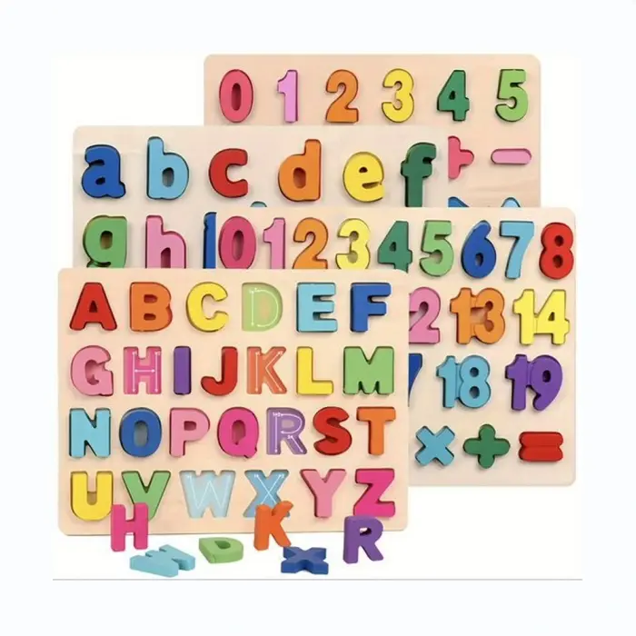 Alphabet Puzzle - vm364-2 - ABC Letter & Number Puzzles for Toddlers - ხის ანბანი pg-83218 