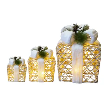 Christmas Box -2024-164 - Decoration - საშობაო დეკორაცია, (ყუთი) განათებით pg-86024 