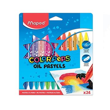 Maped - 864012 - Color'Peps - ზეთოვანი ფანქრები 24 ფერი pg-81896color მრავალფერიანი 