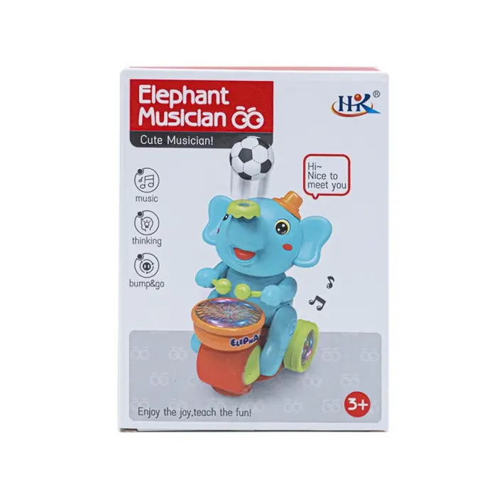 HK - 664B - Elephant Musician Toy - მუსიკალური სათამაშო pg-85278 HK - 664B - Elephant Musician Toy - მუსიკალური სათამაშო pg-85278