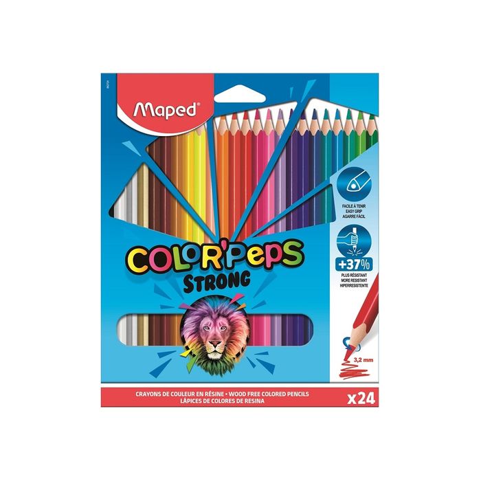 ფერადი ფანქარი 24ფ STRONG mp-862724 pg-81893color მრავალფერიანი ფერადი ფანქარი 24ფ STRONG mp-862724 pg-81893color მრავალფერიანი