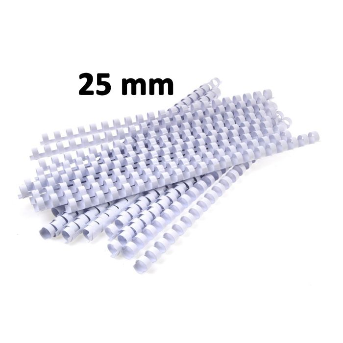 სპირალი 25mm pg-03042color თეთრი 