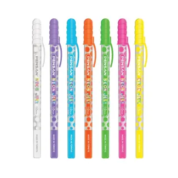 PENSAN - 2801 - Neon Jely - ფერადი კალმების ნაკრები - 6 ფერი - 1.0 mm pg-83325 