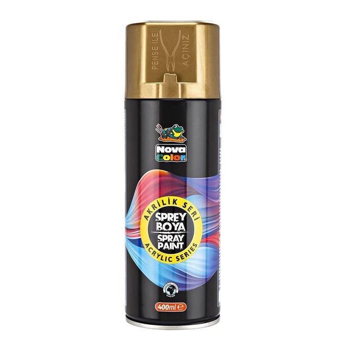 NovaColor - NC-3511 - Acrylic Spray Paint - აკრილის სპრეი საღებავი - 400ml - ოქროსფერი pg-81577color ოქროსფერი NovaColor - NC-3511 - Acrylic Spray Paint - აკრილის სპრეი საღებავი - 400ml - ოქროსფერი pg-81577color ოქროსფერი