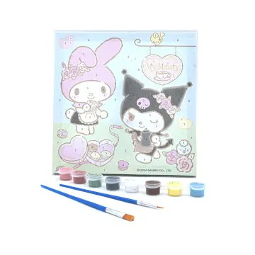 Sanrio - HL-9062 - Coloring Canvas Set -- გასაფერადებელი სახატავი ტილო - 20X20 pg-85464 