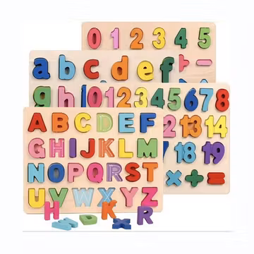 Alphabet Puzzle - wood-9 - ABC Letter & Number Puzzles for Toddlers - ხის ანბანი pg-83697 