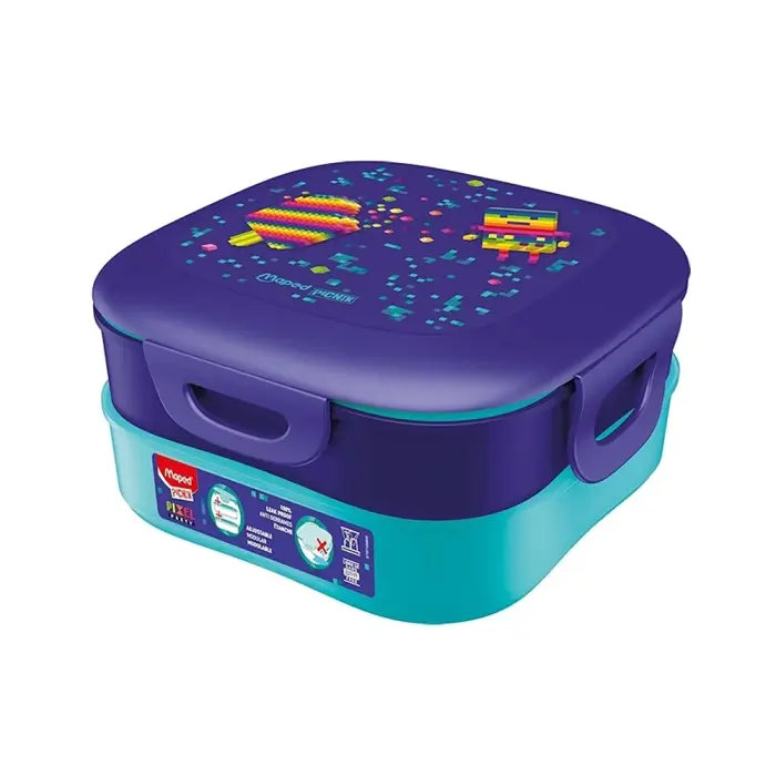 Maped - 871098 - Pixel Party - Lunch Box 1,4l - ლანჩ-ბოქსი 2 განყოფილებიანი pg-85163color ლურჯი 