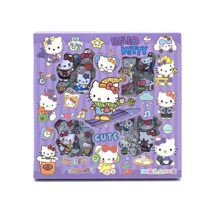 KT - SZ-332 - Hello Kitty - Stickers Set - სტიკერების ნაკრები - 100 ცალი pg-85467 