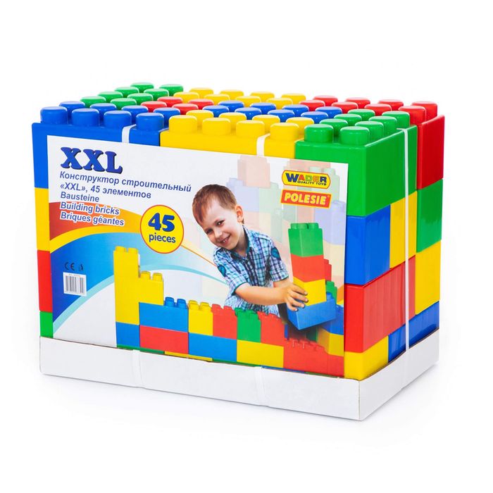 სათამაშო ასაწყობი კუბიკები, 45 ცალი 37510 pg-81264 
