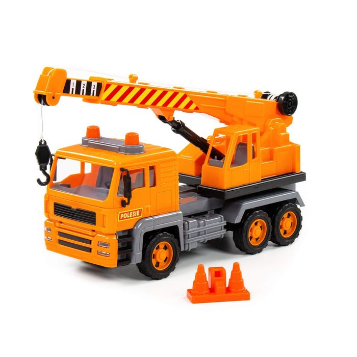 Polesie - 86716 - Diamond Crane Truck - სათამაშო ამწე მანქანა pg-81388color ნარინჯისფერი Polesie - 86716 - Diamond Crane Truck - სათამაშო ამწე მანქანა pg-81388color ნარინჯისფერი