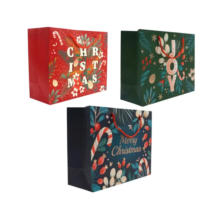 Gift Wrapping - XBAG-786M - Paper Bag - სასაჩუქრე საახალწლო მუყაოს ჩანთა pg-16296 