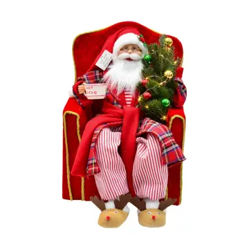 Santa Claus - 181AHL19 - Christmas Decoration - თოვლის ბაბუა სავარძელში pg-85886 