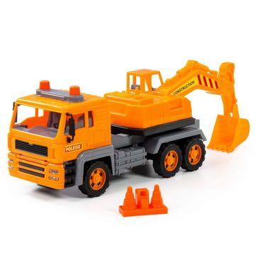 Polesie - 86709 - Truck - სათამაშო სატვირთო ექსკავატორი pg-81385color ნარინჯისფერი 