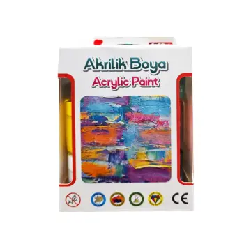 RED APPLE - RA50-6 - Acrylic Paint - აკრილი - 6x50ml pg-85103color მრავალფერიანი 