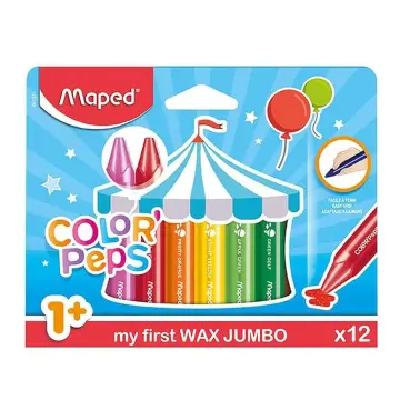 Maped - 861311 - Color'Peps Jumbo - პასტელების ნაკრები 12 ფერი pg-83509 