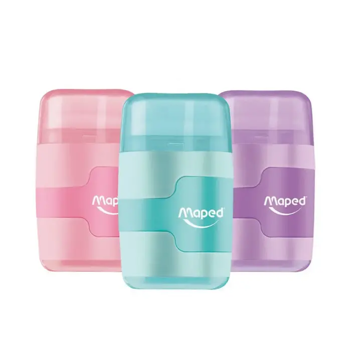 Maped - 049231 - Sharpener -Eras Connect 2h Pastel Col Dis - ფანქრის სათლელი pg-83492 