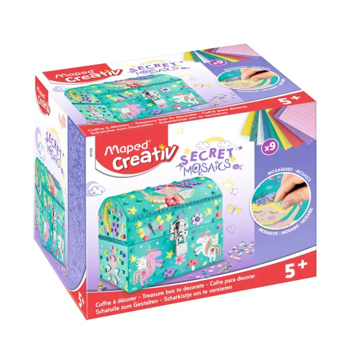 Maped - 907056 - Creativ - Secret Mosaics Jewelry Box - სამკაულების შესანახი ყუთი - კრეატიული ნაკრები mp-907056 pg-83519 