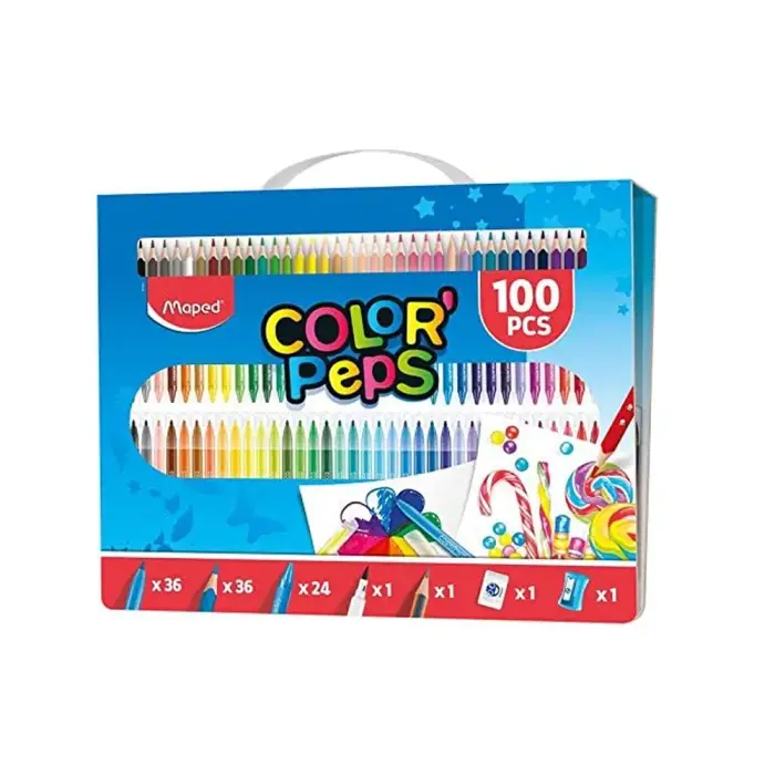 Maped - 907003 - Color'Peps - სახატავი ნაკრები 100ც pg-81898color მრავალფერიანი 