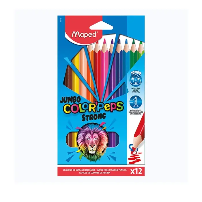 Maped - 863312 - Color'Peps - ფერადი ფანქარი 12ფერი pg-81894color მრავალფერიანი 