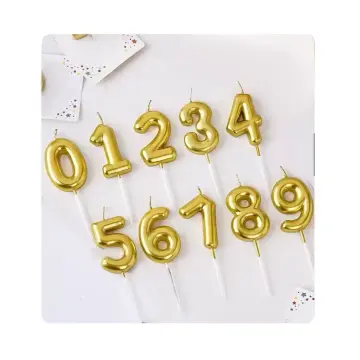 სადღესასწაულო სანთელი (ოქროსფერი ციფრები,დიდი) sant-2101Q-1 pg-83967 