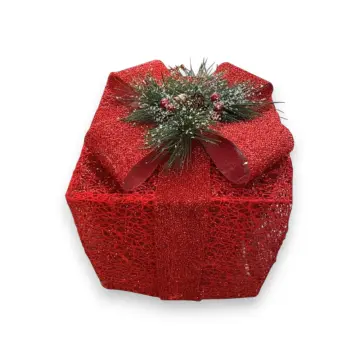 Christmas Box - DY250873 - Decoration with lighting - საშობაო დეკორაცია, ყუთი განათებით pg-16259 