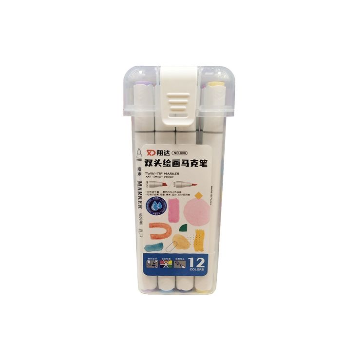 ორმხრივი სკეჩმარკერი 12ფ skmark-808-12 pg-82623 ორმხრივი სკეჩმარკერი 12ფ skmark-808-12 pg-82623