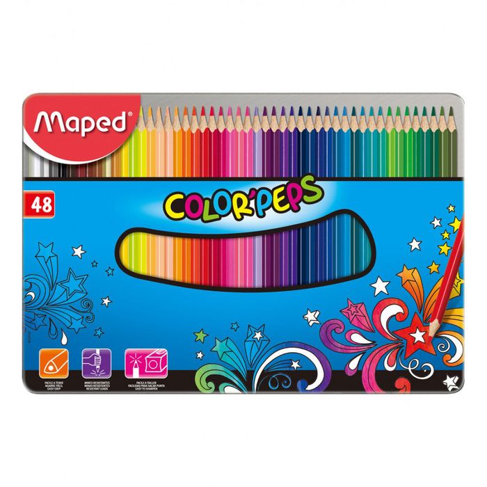 Maped - 832058 - Color'Peps - ფანქრების ნაკრების - 48 ფერი pg-69446color მრავალფერიანი 