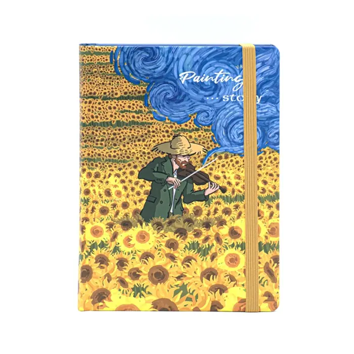 NoteBook - 2402D - Van Gogh - ბლოკნოტი A5 - 112 ფურცლიანი - 130x185 pg-85415 