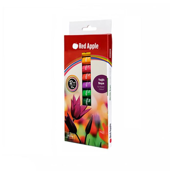 RED APPLE - RYT12 - Oil Paint - ზეთის საღებავი 12x12ml pg-79929color მრავალფერიანი RED APPLE - RYT12 - Oil Paint - ზეთის საღებავი 12x12ml pg-79929color მრავალფერიანი