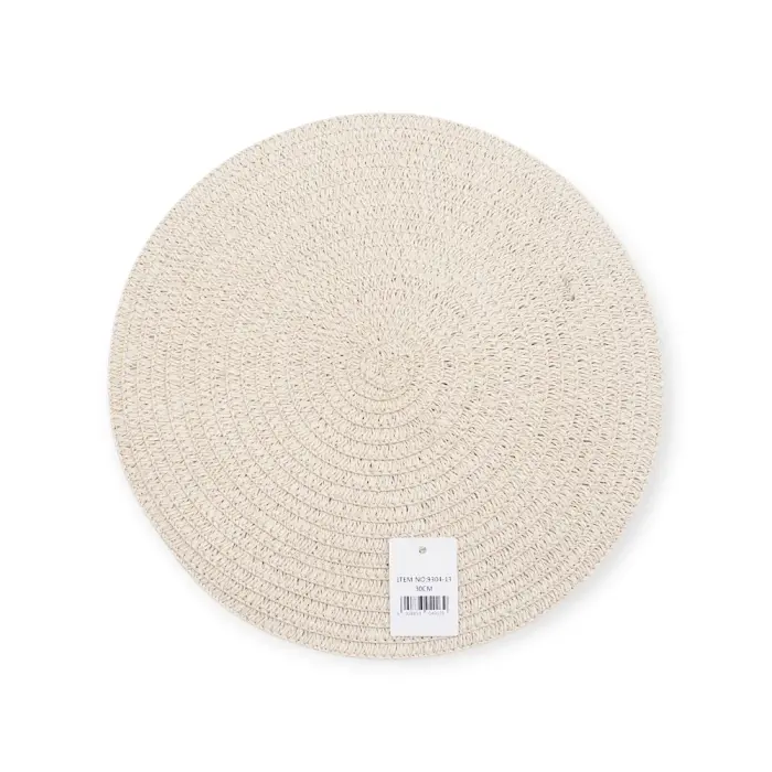 Woven Mat - 9304-13 - Tables Accessory - სამაგიდო მატი მოწნული 30 სმ pg-86032color ბეჟი 