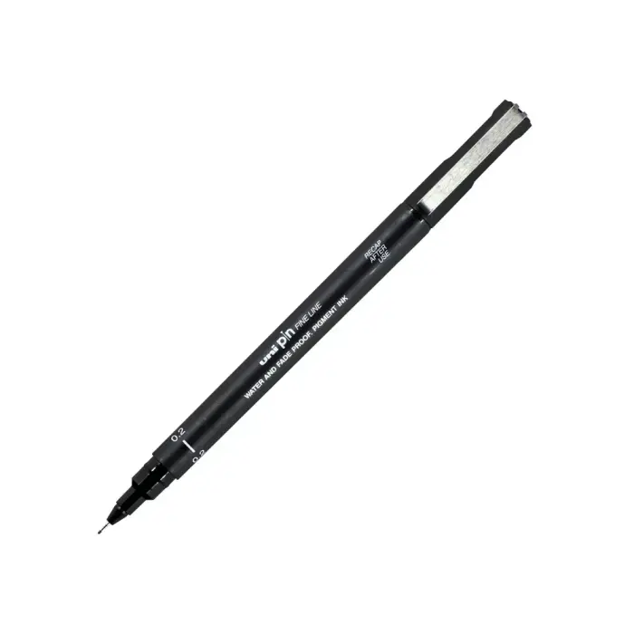 Uni Pin - Fine Line Drawing Pen - 0.2 mm - კალამი ხატვისა და ჩანახატისთვის pg-82866color შავი Uni Pin - Fine Line Drawing Pen - 0.2 mm - კალამი ხატვისა და ჩანახატისთვის pg-82866color შავი