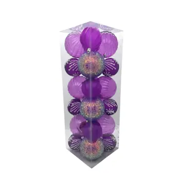 Christmas Tree Decoration  - XOX-26136 - Ball (10cm) - ნაძვისხის სათამაშო ბურთები pg-16322color თეთრი 