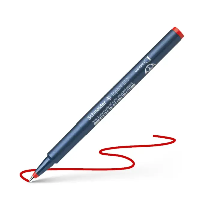 Schneider Topball 857 - კალამი წითელი pg-82689 Schneider Topball 857 - კალამი წითელი pg-82689