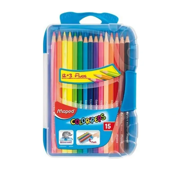Maped - 832035 - Color'Peps - ფერადი ფანქრები 15 ფერი pg-81860color მრავალფერიანი 