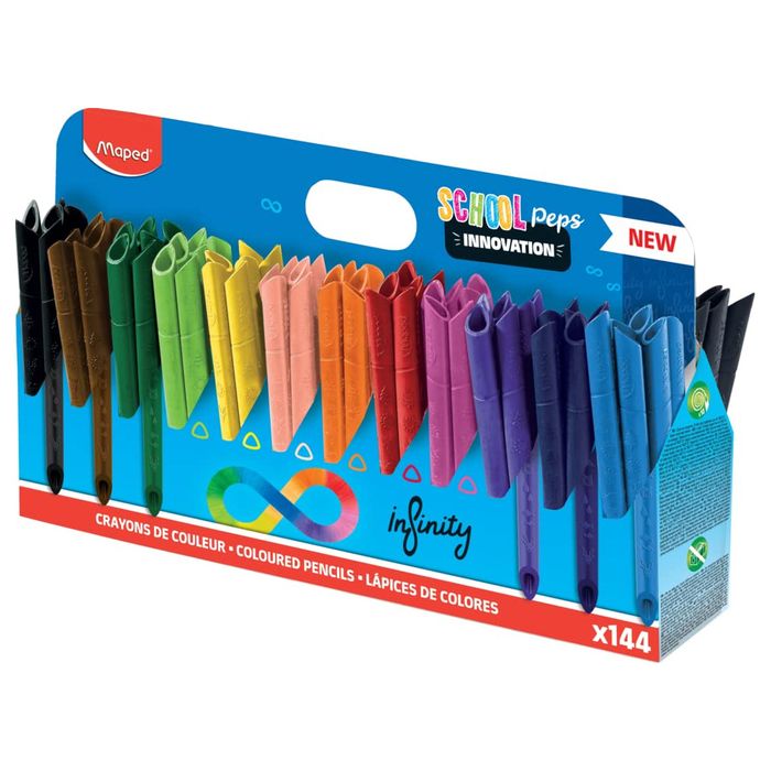 Maped - 861606 - Color'Peps Infinity - ფერადი ფანქრების ნაკრები 144 ფერი pg-81885color მრავალფერიანი 