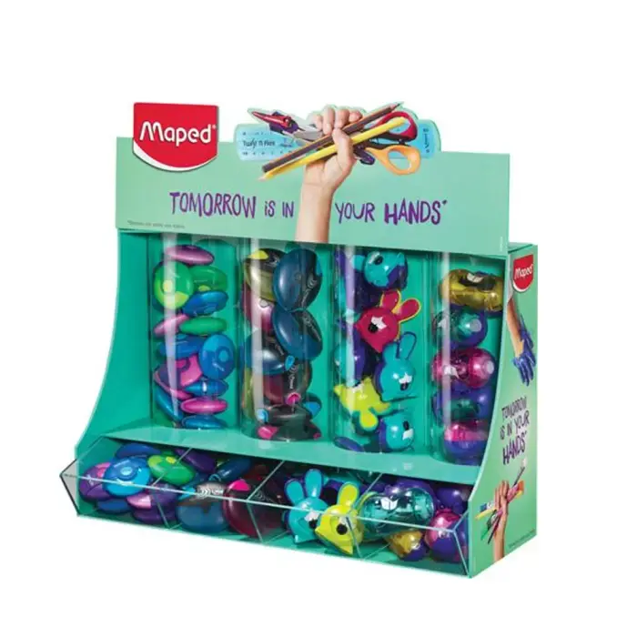 Maped - 993511 COUNTER DISPLAY SHARPENERS ERASERS  სტენდი (სათლელებისთვის და საშლელებისთვის) pg-83496 