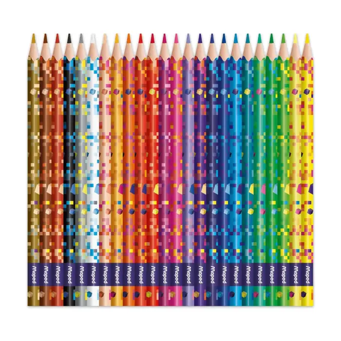 Maped - 862206 - Pencils Pixel Party X24 - ფერადი ფანქარი pg-83809color მრავალფერიანი 