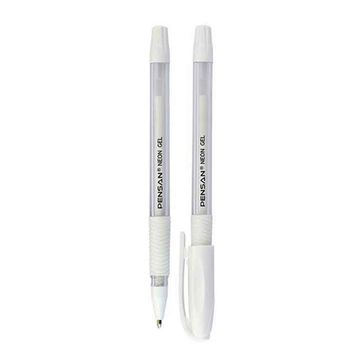 PENSAN - 2290 - Neon Gel Pen - WHITE - კალამი გელიანი - თეთრი - 0,7mm pg-81623color თეთრი 