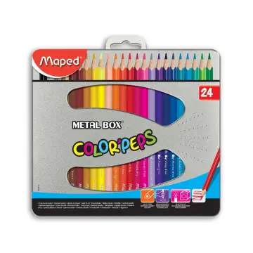 Maped - 832016 - Color'Peps - ფერადი ფანქრების ნაკრები - 24 ფერი pg-03255color მრავალფერიანი 