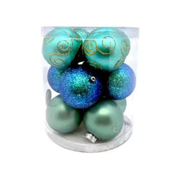 Christmas Tree Decoration - XOX-AS5095 - 5cm - ნაძვისხის მოსართავი ბურთები pg-16329color თეთრი 