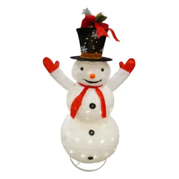 Christmas Decoration - XR-1(1.2m) - Snowman - საშობაო დეკორაცია თოვლის კაცი pg-16274color თეთრი 