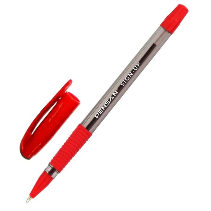 PENSAN - 2410/12 - Sign Up Pen - RED - კალამი ბურთულიანი 1,0mm pg-81613 PENSAN - 2410/12 - Sign Up Pen - RED - კალამი ბურთულიანი 1,0mm pg-81613