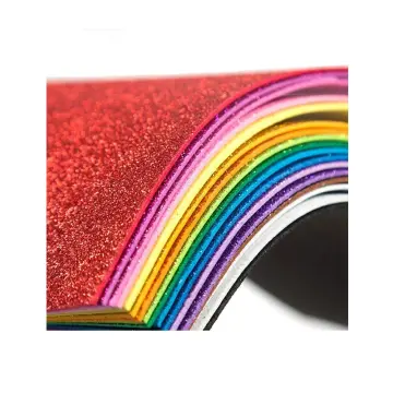 Eva Foam Glitter Paper - 3040 - A3 - ევა დეკორატიული ქაღალდი შერეული ფერებით pg-85559 