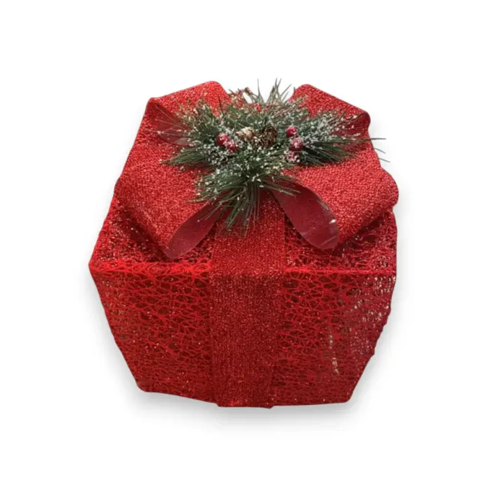 Christmas Box - DY250873 - Decoration with lighting - საშობაო დეკორაცია, ყუთი განათებით pg-16259 