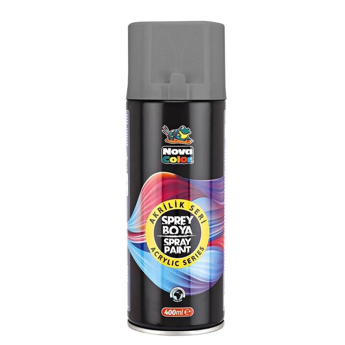 NovaColor - NC-3510 - Acrylic Spray Paint - აკრილის სპრეი საღებავი - 400ml - ნაცრისფერი pg-81576color რუხი NovaColor - NC-3510 - Acrylic Spray Paint - აკრილის სპრეი საღებავი - 400ml - ნაცრისფერი pg-81576color რუხი