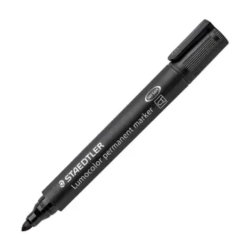 Staedtler - 352-09 - Lumocolor permanent marker black - მარკერი პერმანენტული - შავი pg-85093color ლურჯი 