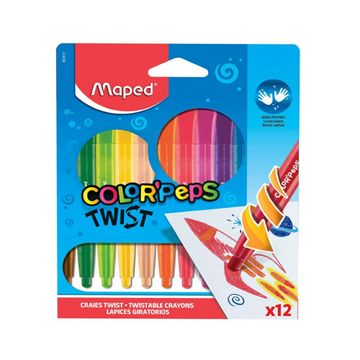 Maped - 860612 - Color'Peps Twist - პასტელების ნაკრები 24 ფერი pg-81879color მრავალფერიანი 