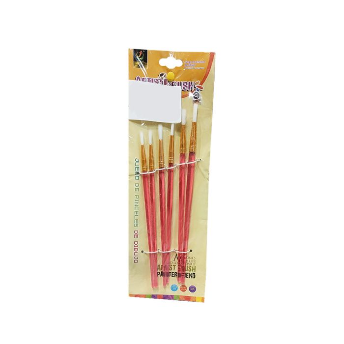 Brushes Set - 745 - ფუნჯების ნაკრები 6 ცალიანი pg-82809color წითელი Brushes Set - 745 - ფუნჯების ნაკრები 6 ცალიანი pg-82809color წითელი